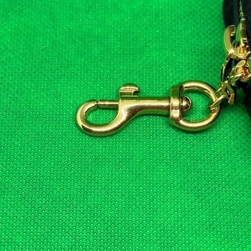 YSL SAINT LAURENT leather Key chain bag‎ 100% Authentic - Picture 3 of 12